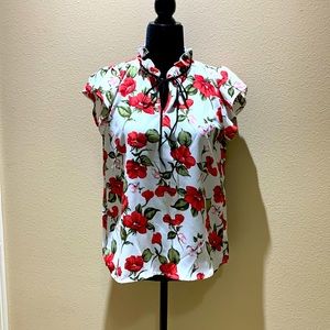 🌹 🌹 🌹 Red flowers blouse 🌹 🌹 🌹